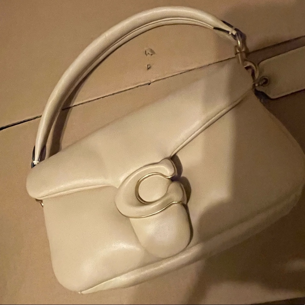Mini Ivory Coach Tabby 18 bag.